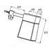 Cube halogen spejllampe i chrom med indv. frostet glas